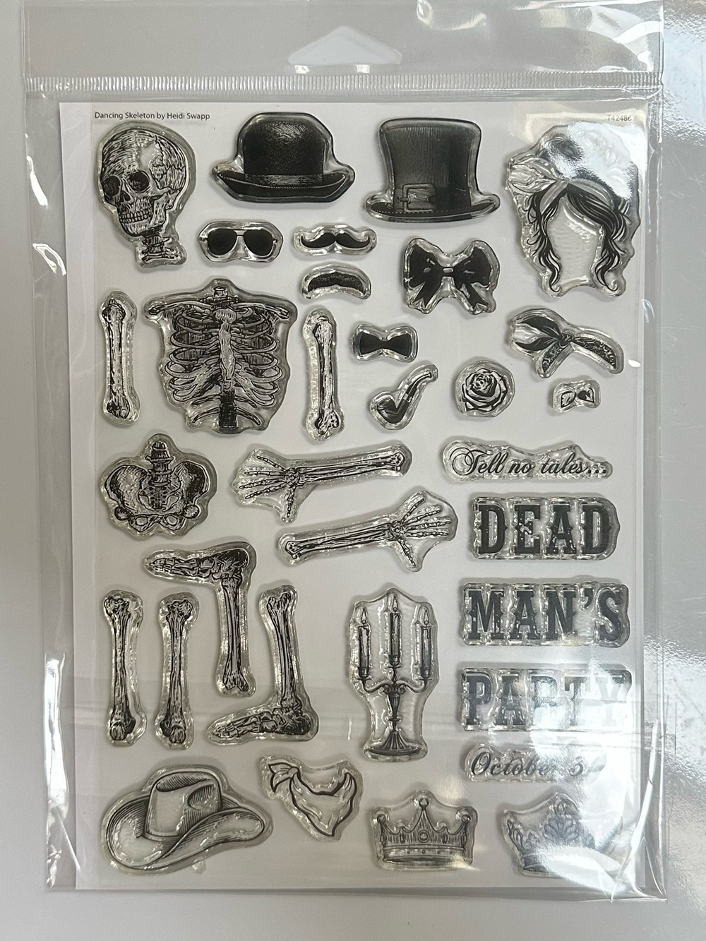NWT 6x8 Heidi Swapp Halloween Photopolymer Stamp Set